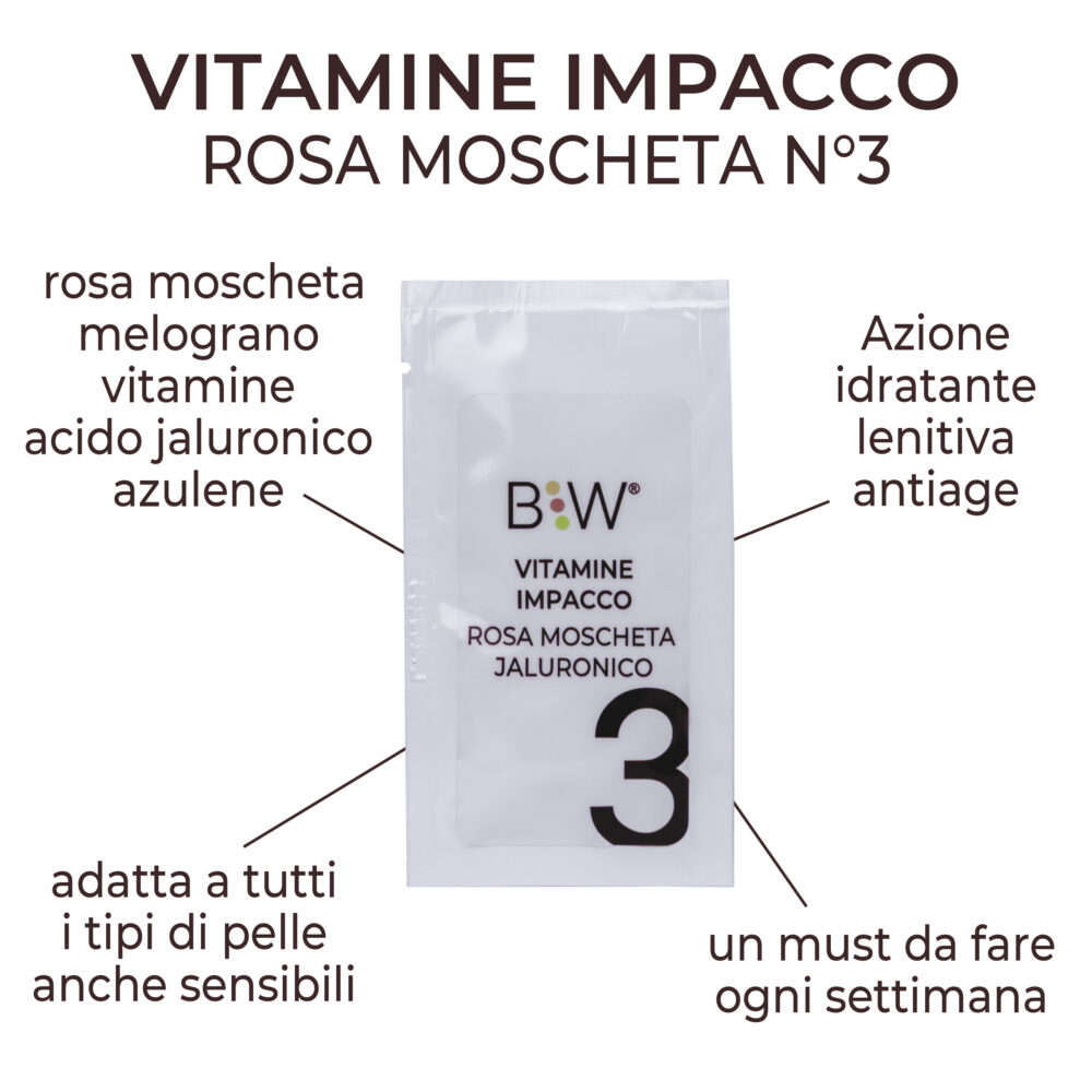 Vitamine Impacco Rosa Moscheta Jaluronico 10ml - N°3